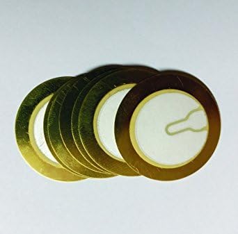 PIZEO ELECTRIC DISK PLATE - VIBRATION SENSOR - 27 mm GOLD COLOUR (Set of 10 Pcs)