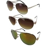 Guess Womens GF0268 Wire Rim Aviator Fashion Sunglasses