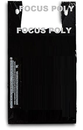 black plastic bags with handles