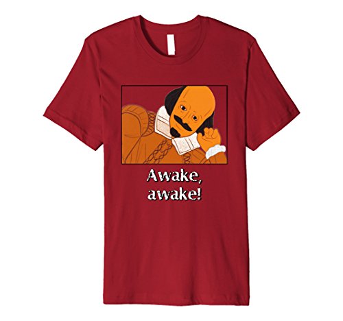 Mens Macbeth Shakespeare Awake Quotation Novelty Tshirt Gift Small Cranberry