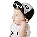 Binmer(TM) Kids Baby Summer Mesh Soft Brim Flanging Sun Hat Baseball Cap (black )