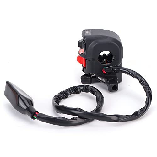 Dioche Handlebar Switch, Adapter Cable Ignition Switch L/H Switch Light Engine Start Stop Choke Control 46091-1462 Replacement For Bayou Klf 300 88-04
