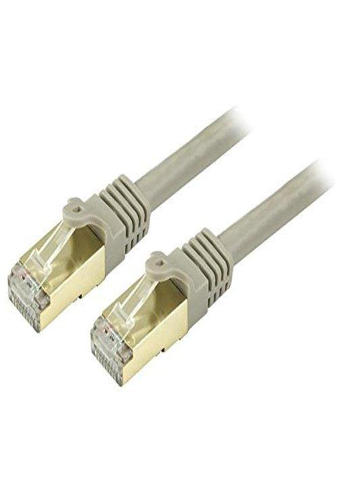 StarTech.com 6ft CAT6a Ethernet Cable - 10 Gigabit Shielded Snagless RJ45 100W PoE Patch Cord - 10GbE STP Network Cable w/Strain Relief - Gray Fluke Tested/Wiring is UL Certified/TIA (C6ASPAT6GR)