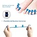 SUNFATT Toe Separators for Women,Toe Spacers for Women,Repeatable Washable Toe Separators,Toe Separators for Nail Polish Application,Soft Gel Pedicure Tools.