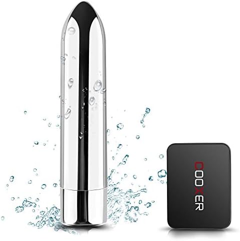 Mini Bullet Wand Massager, 10x Multi-Speed Powerfull Vibrations Modes, Rechargeable Waterproof Personal Wireless Mini Massage Wand for Back Neck Shoulder Deep Tissue Massage (Silver)