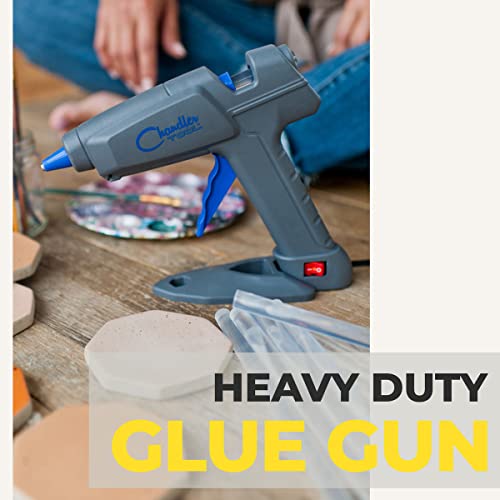 Large Heavy Duty Glue Gun for Construction, DIY & Crafts, Chandler Tool 100W High Temp Large