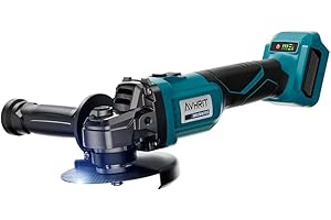 Cordless Angle Grinder Tool for Makita Battery(Tool Only), Avhrit 4-1/2”x7/8" Brushless Power Angle Grinder 10,000RPM, Battery Angle Grinder w/3 Speed Control, Handle, Cutting Wheel for Metal Cutting