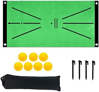 Besitek Golf Training Mat, Swing Detection Batting Mini Golf Practice Training Aid Game, Portable Golf Training Turf Mat Gift for Home Office Outdoor Use Indoor Use Besitek Golf Training Mat, Swing Detection Batting Mini Golf Practice Training Aid Game, Portable Golf Training Turf Mat Gift for Home Office Outdoor Use Indoor Use