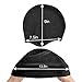 QXQY Swimming Cap for Long Hair,Silicone Swim Cap Cover Ears for Women Men with Nose Clip and Ear Plugs (Black)