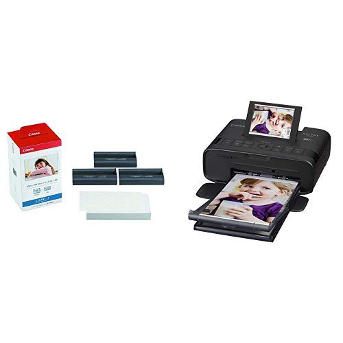 Canon Wireless Compact Photo Printer with AirPrint and Mopria Device Printing, Black + Color Ink and 108 Sheet 4 x 6 Paper Set
