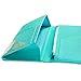 Mymazn 5x9 Server Book for Waitress Organizer Magnetic with Zipper Money Pocket Pen Holder for Waiter Restaurant Waitstuff Fits Guest Check Order Pad and Apron (Turquoise)