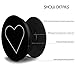 Multi-Function TracyWalk Expanding Cell Phone Holder/ Stand/ Grip for Smartphones and Tablets ( White Heart Black )