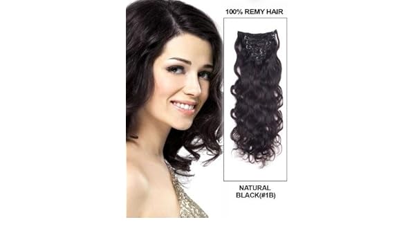 Amazon Com Uniwigs 9 Piece Body Wave Clip In Indian Remy Human