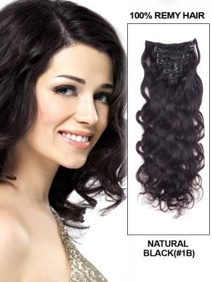 Amazon Com Uniwigs 9 Piece Body Wave Clip In Indian Remy Human