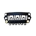 YONNA 12pcs U Shape Iron Snap Clips For Feather Hair Extensions Wigs Weft