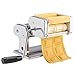 VonShef Pasta Maker, 3 in 1 Pasta Machine Stainless Steel, Pasta Roller with 3 Cut Press Blade Settings, Table Top Clamp and Pasta Measuring Tool for Homemade Spaghetti, Fettuccini