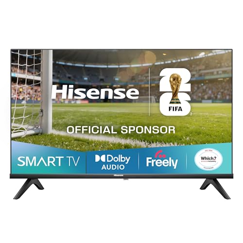 Hisense 32" 32E4QTUK HD LED TV with Freely - Direct Lit LED, Dolby Audio, Natural Colour Enhancer, Games Mode, Sports Mode with Freely, Disney +, YouTube, Netflix