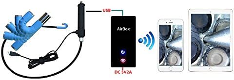 VA-800-WiFi Bundle: Vividia AbleScope VA-800 USB Flexible Articulating Borescope Plus VA-B2 WiFi AirBox for iPad iPhone and Android