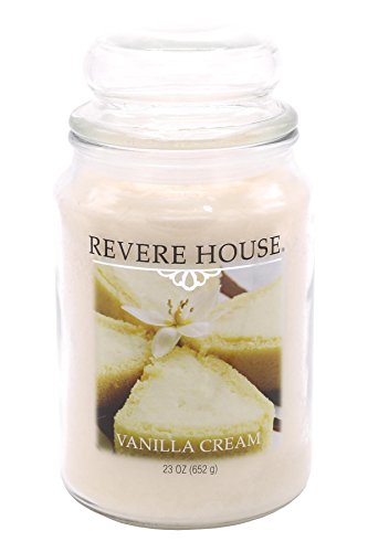 Candle-lite Revere House 23-Ounce Country Comfort Jar, Vanilla Cream