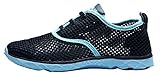 CAIHEE Women's Mesh Lightweight Quick-dry Aqua Slip On Water Shoes