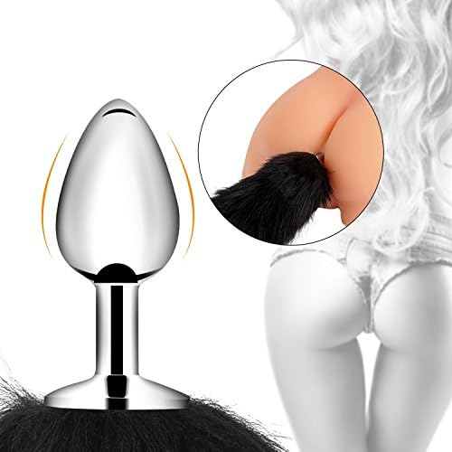 Anale Cosplay Toy Super Long Fox Tail Back Court Metal Fox Tail Plug Bdy Wand Massage