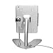 Dual Gooseneck Kiosk – CTA Secure Gooseneck Kiosk Stand w/Locking Case, Anti-Theft Cable, & Stylus for iPad Gen. 5, 6, iPad Air Gen. 1-2, and iPad Pro 9.7” (PAD-DSGK) - Silver