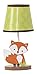 Bedtime Originals Friendly Forest Woodland Lamp with Shade & Bulb, Green/Brown