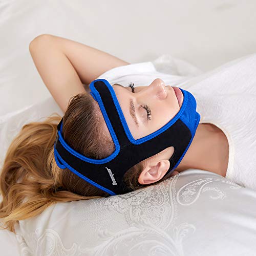 Anti Snoring Chin Strap - Snore Stopper & Snoring Solution Reduction Sleep Aids- Breathable, Flexible & Easily Adjustable with Non-Slip Strap for Men and Women