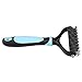 Hihamer Dematting Tool for Dogs - Double Sided Rake Comb Grooming Tools for Undercoat Removal - For All Pets With Medium and Long Hair