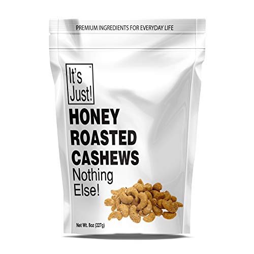 It's Just - Honey Roasted Cashews, Nothing Else, Non-GMO, Made in USA, 8oz