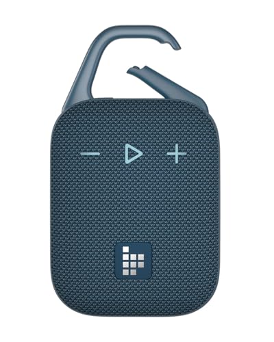 Mirtune H1 Altavoz Portatil Bluetooth 5.3, Resistente al Agua IPX7, 20 Horas de Reproducción, Sonido Fuerte y Graves Fuertes, Customize EQ, para Ciclismo, Escalada, Viajes - Azul