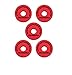 Cympad Red Chromatics Foam Cymbal Pad Set – High-Density Memory Foam Washers for Enhanced Sound & Durability, Fits All Cymbal Stands - 40/15mm