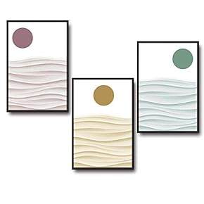 3 Piece Framed Canvas Wall Art for Living Room, Bedroom Buildings Theme Canvas Prints for Home Decoration Ready to Hang - 16"x24"x3 Panels