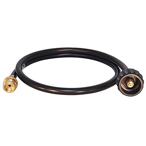 KIBOW 4Ft LongType 1(QCC 1) Propane Tank Hose Adapter/Connects 1LB Propane Tank Connector Appliances to a Refillable Bulk Propane Cylinder-CSA Certified