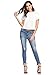 SheIn Women's Casual Round Neck Summer Short Sleeve Scallop T-Shirt Top Blouse