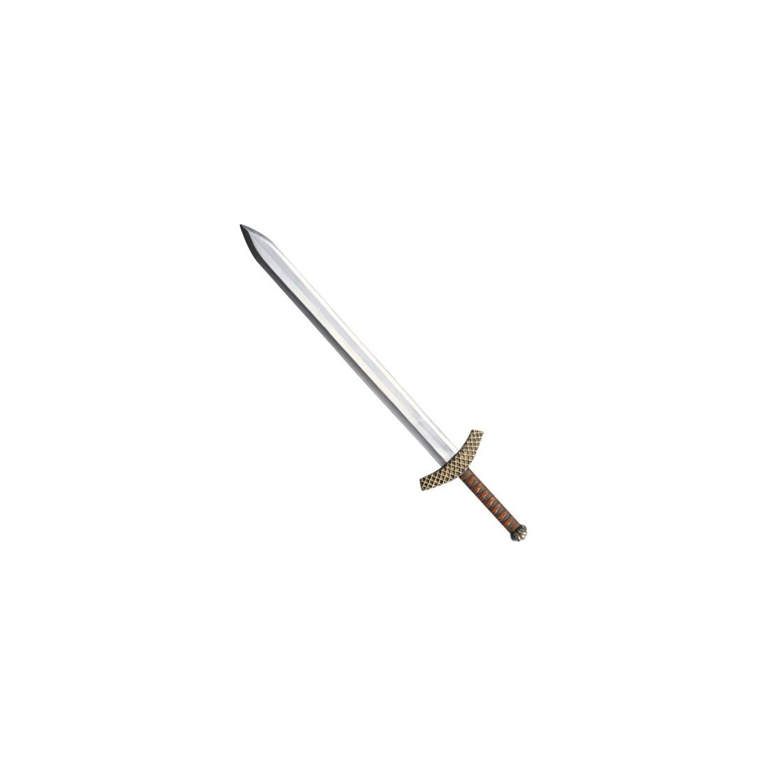 Metallic Crusader Sword 86cm Swords Novelty Toy Weapons & Armour for Fancy Dress Costumes Accessory