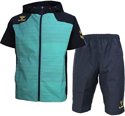 送料無料激安祭 ジャージ 上下 メンズ トレーニングウェア パーカー 半袖 Hummel Haw7034spw サッカー 吸汗速乾 ハーフ 4カラー