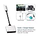 Headphone Adapter 3.5mm Jack Headphone Adapter for iPhone 7 7P Charger Adaptor 2 in 1 Conventer Cable for iPhone 8 8plus iPhone X Earphone Accessories with Music+Charge iPhone Headphone Adapter-Silverthumb 3