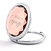 Pack of 6 Compact Pocket Makeup Mirrors - 1 Bride Makeup Mirror 5 Bride Tribe Makeup Mirrors and 6 Gift Bags for Bachelorette Party Bridal Shower Hen Party Bridesmaid Proposal Gifts (Champagne)