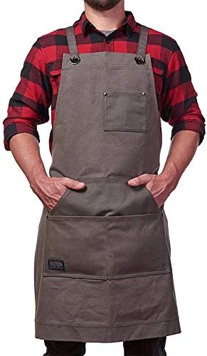 Amazon 複数funcationポケットガーデンエプロンホームバーベキューバーベキュー作業服装飾ツールコンテナー大工 エプロン オンライン通販