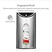 Magdisc Wall Mount Grocery Plastic Bag Holder, Bag Dispenser with Extra-Wide & Easy-Access Openings, Anti-Fingerprint Brushed Stainless Steel Finish, Upgraded Self-Adhesive Hanging Nails Included
