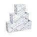 Storage Cubes Bins Baskets Containers with Dual Handles,Flodable,Set of 6 (White)