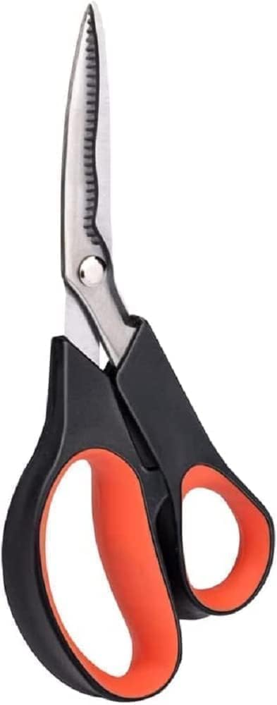 BLACK+DECKER Flower Shears - Multifunctional Garden Shears - Steel Blade - Plastic Handle - Flower Cutter and Secateurs - Black/Orange
