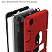 TIANLI iPad Mini 5 2019 Case,iPad Mini 4 2015 Case Three Layer Kickstand Shockproof Protection High Impact Protective Cover for iPad Mini 5th Generation,Red Black