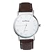 [Lightning Deals Price] Mostsola Luxury Business Men White Dial Brown Strap Quartz Watches