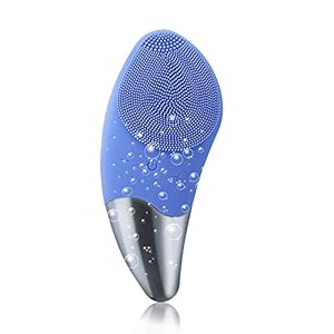 TYZAG Facial Cleansing Brush,Silicone Face Brush, Waterproof Electric Face Cleanser and Massager Brush for All Skin…