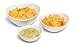 3 Tiered Chip and Dip Set with Metal Rack, Three Tier Dessert and Snack Server