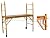 3 Set of 6 feet Multi Purpose Scaffold Rolling Tower Baker-Style Scaffold with U Lock