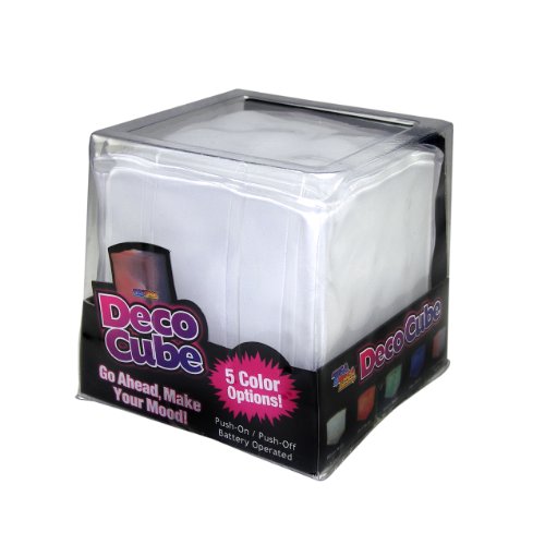 Fortune Products MC-RGB4 Deco Cube Lighted Table Centerpiece, 4" Length x 4" Width x 4" Depth