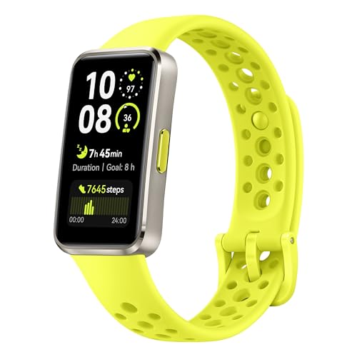 HUAWEI Band 10, Schlankes Gehaeuse aus Aluminiumlegierung, Tragekomfortarmband, Professionelle Schlafanalyse, KI-gestuetztes Fitness-Tracking, Schnelles Aufladen, Kompatibel mit Android & iOS, Gruen
